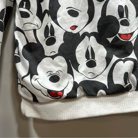 Vintage 80’s Mickey Mouse Reversible Print Sweatshirt No‎ Size Disney Made - Picture 11 of 16